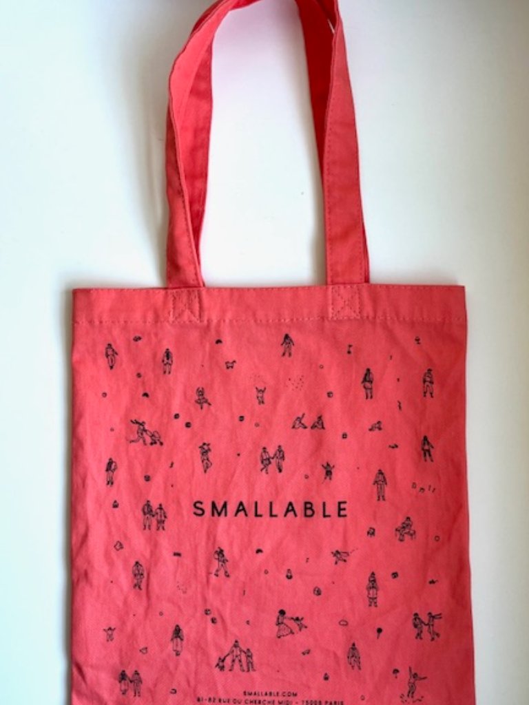 Smallable Paris Pink Canvas Tote — image 3 of 5